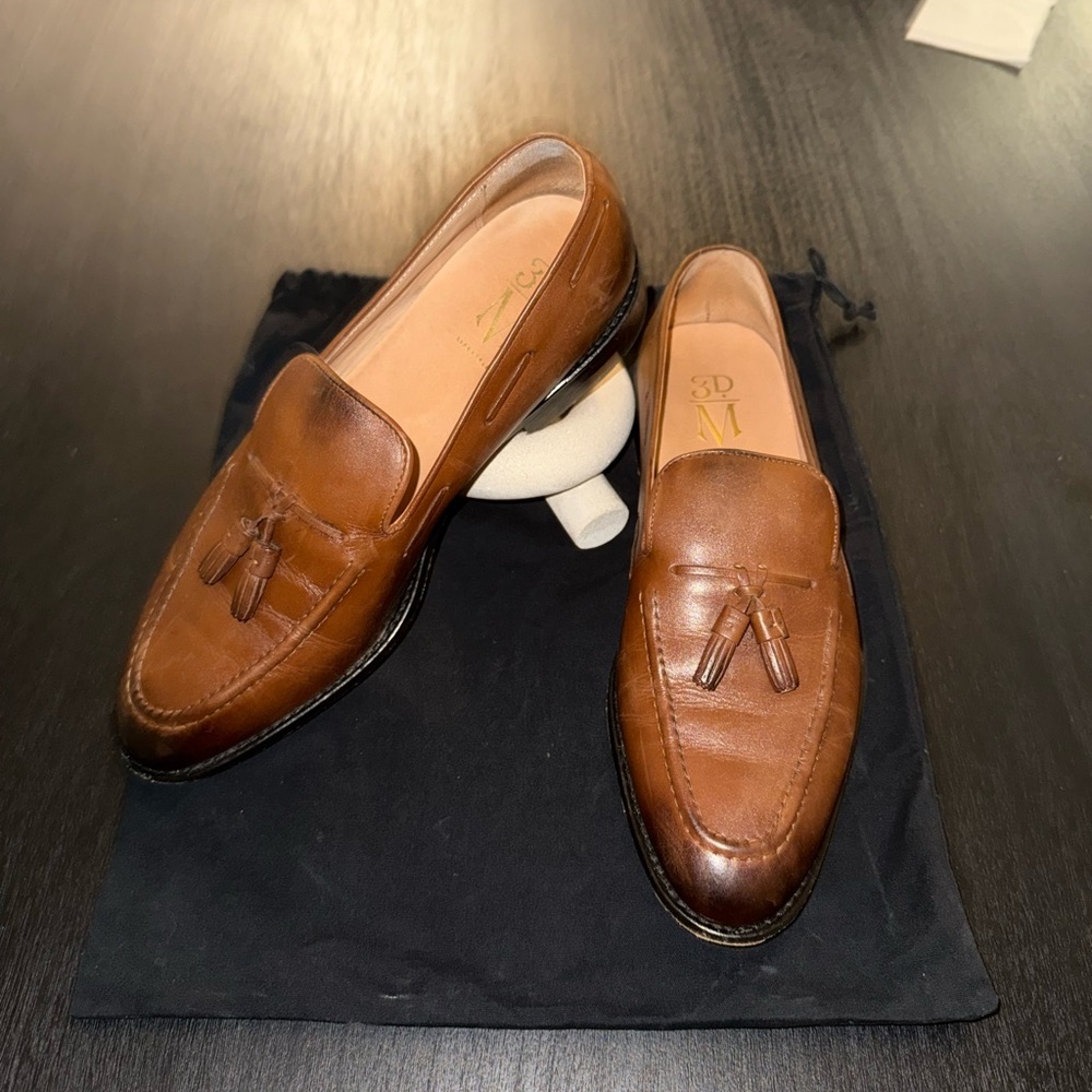 Classic Tan Leather Tassel Loafers